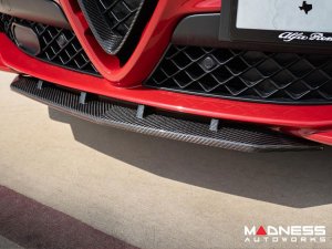  Alfa Romeo Stelvio Front Splitter - Carbon Fiber - Quadrifoglio